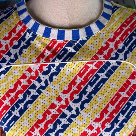 Opening ceremony long sleeve RBY Red Blue Yellow striped shirt - Picture 7 of 12